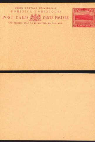 Dominica HG8 1d Postcard Mint
