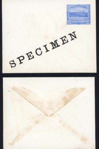 Dominica HG2 1/2d White stock Postcard opt SPECIMEN