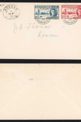 Dominica SG110/1 Victory Set on a FDC