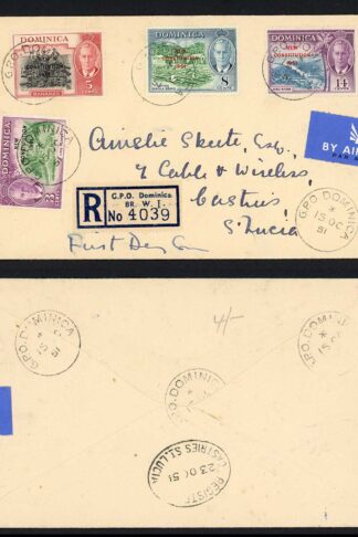 Dominica SG135/8 New Constitution Set on a FDC