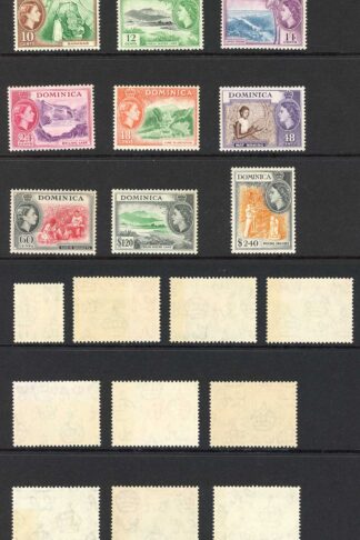 Dominica SG140/58 Set of 19 U/M (toned gum) Cat 100 pounds