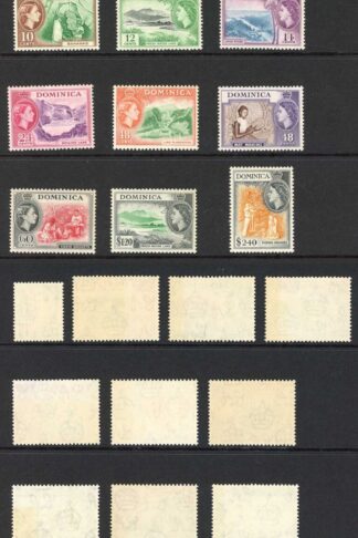 Dominica SG140/58 Set of 19 U/M (toned gum) Cat 100 pounds