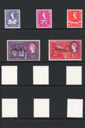 KUT SGO13/O20 1960 Official set of 8 U/M Cat 30 pounds