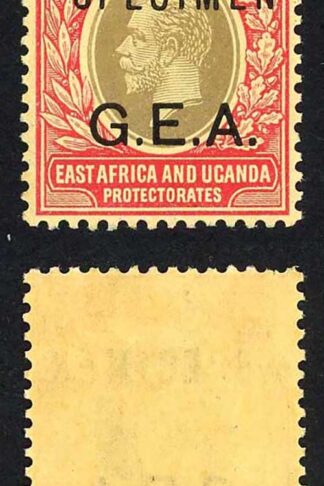 GEA SG52as 25c on pale yellow opt Specimen Cat 45 pounds M/M