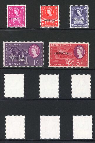 KUT SGO13/O20 set of 8 opt Official U/M Cat 30 pounds