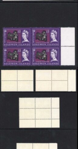 Solomon Is SG112/26 1963 Set of 15 in U/M Blocks of Four Cat 220 pounds