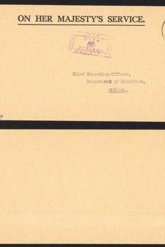 Solomon Is 1964 OHMS AUKI Postmark