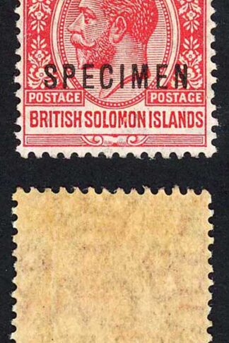 Solomon Is SG19s 1d Postage Postage M/M opt Specimen