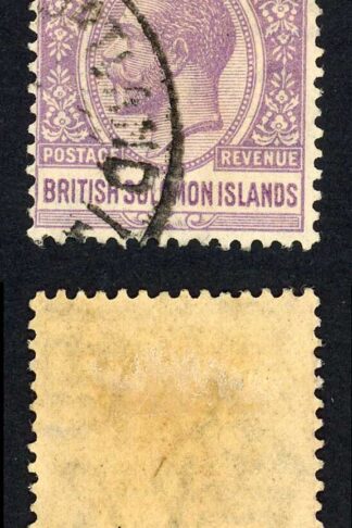 Solomon Is SG41 1d Dull Violet CDS used Cat 7.50 pounds