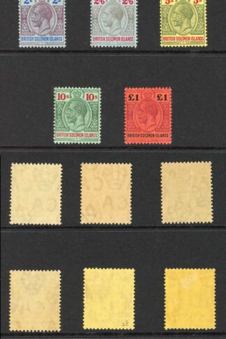 Solomon Is SG22/38 Set of 14 Wmk Mult CA M/M Cat 475 pounds
