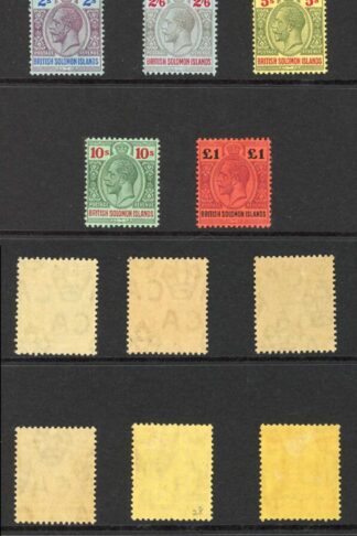 Solomon Is SG22/38 Set of 14 Wmk Mult CA M/M Cat 475 pounds