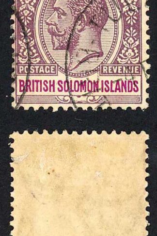 Solomon Is SG32 6d Dull and Bright Purple used Cat 16.00 pounds