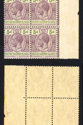 Solomon Is SG30 5d Block of Six U/M Cat 144 pounds