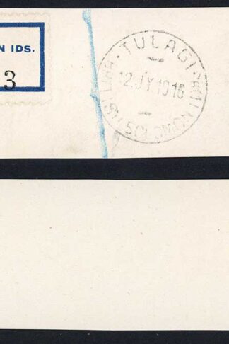 Solomon Is SG5 5d Emerald-green Large Canoe on Tulagi Registered Piece Cat 80 p
