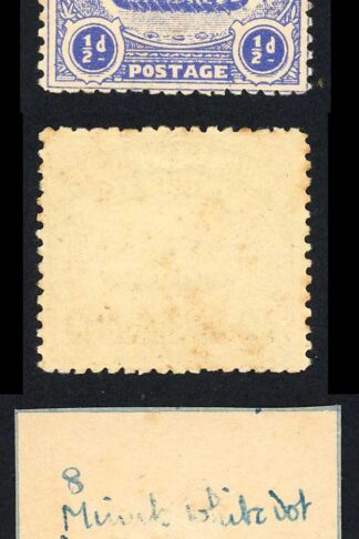 Solomon Is SG1 1/2d Ultramarine Large Canoe Position 8 M/M Cat 11 pounds