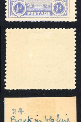 Solomon Is SG1 1/2d Ultramarine Large Canoe Position 24 M/M Cat 11 pounds