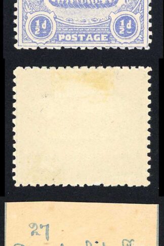 Solomon Is SG1 1/2d Ultramarine Large Canoe Position 27 M/M Cat 11 pounds