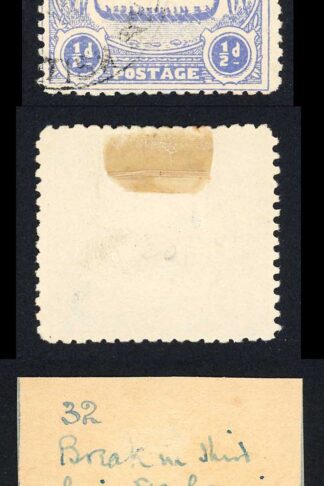 Solomon Is SG1 1/2d Ultramarine Large Canoe Position 32 M/M Cat 11 pounds