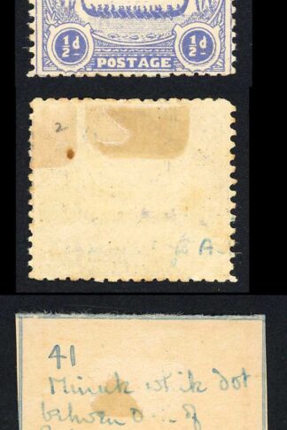 Solomon Is SG1 1/2d Ultramarine Large Canoe Position 41 M/M Cat 11 pounds