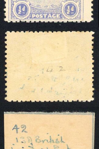 Solomon Is SG1 1/2d Ultramarine Large Canoe Position 42 M/M Cat 11 pounds