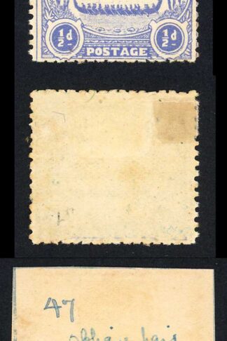 Solomon Is SG1 1/2d Ultramarine Large Canoe Position 47 M/M Cat 11 pounds