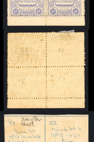 Solomon Is SG1 1/2d Ultramarine Large Canoe Position 51 52 57 58 M/M Cat 11 pou