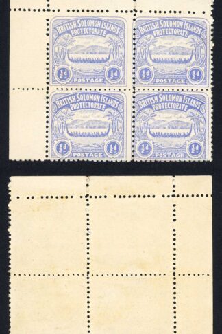 Solomon Is SG1 1/2d Ultramarine Large Canoe U/M Cat 44 pounds