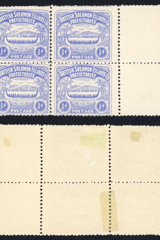 Solomon Is SG1 1/2d Ultramarine Large Canoe Position 23 24 29 30 Cat 44 pounds