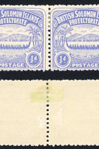 Solomon Is SG1 1/2d Ultramarine Large Canoe Position 32 33 M/M Cat 22 pounds