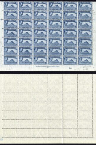 Gibraltar SG125b 3d Perf 13 Block of 42 U/M Cat 189 pounds