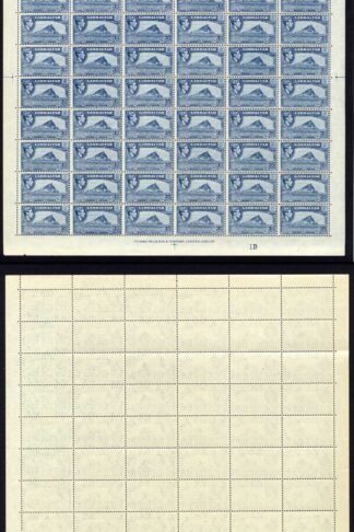 Gibraltar SG125b 3d Perf 13 Pane of 60 U/M Cat 270 pounds