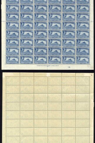 Gibraltar SG125b 3d Perf 13 Pane of 60 U/M (a few perf separation at top right)