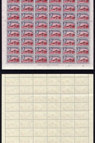 Gibraltar SG142 6d Opt New Constitution Pane of 60 U/M Cat 45 pounds