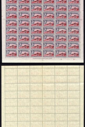 Gibraltar SG142 6d Opt New Constitution Pane of 60 U/M Cat 45 pounds