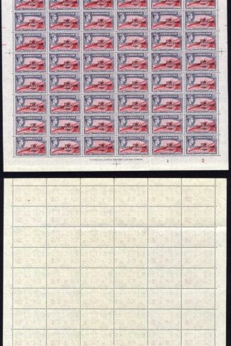 Gibraltar SG142 6d Opt New Constitution Pane of 60 U/M Cat 45 pounds