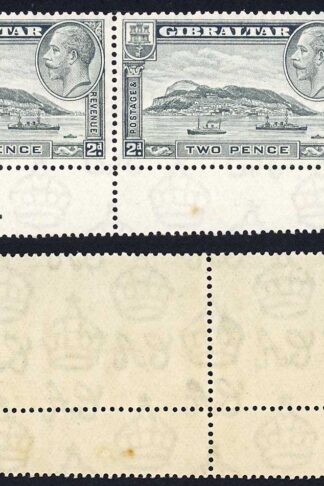 Gibraltar SG112a 2d Grey Rock Perf 13.5 x 14 Plate Pair U/M  Cat 48 pounds
