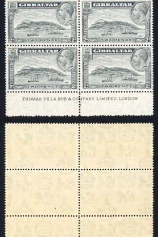 Gibraltar SG112a 2d Grey Rock Perf 13.5 x 14 Block U/M  Cat 96 pounds