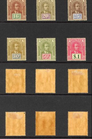 Sarawak SG76/90 Set of 15 Wmk 16 M/M Cat 90 pounds
