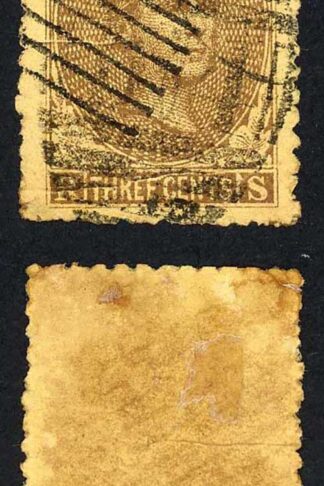 Sarawak SG1 3c Brown/yellow with Sarawak and SINGAPORE Pmk VERY RARE