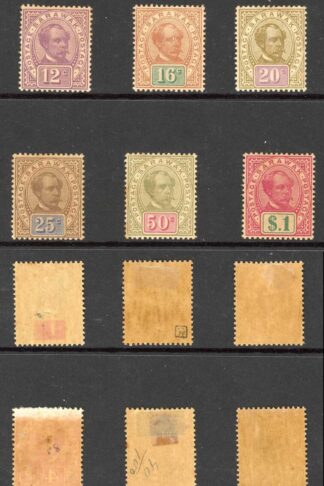 Sarawak SG36/47 1899 Postage Postage M/M (toned) Cat 225 pounds