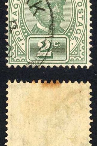 Sarawak SG49 2c Wmk Rosette CDS Cat 25 pounds