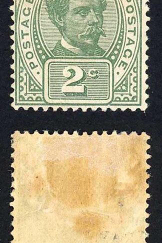 Sarawak SG49 2c Wmk Rosette M/M (Toned) Cat 70 pounds