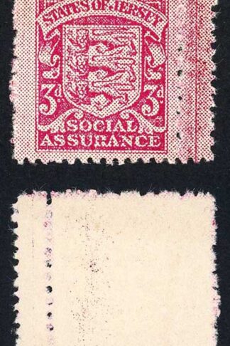 Jersey Revenue BF2 3d Carmine Social Insurance Mint (no gum as issued)