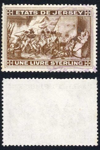 Jersey Revenue BF16 One Pound Sepia Perf 12 Used