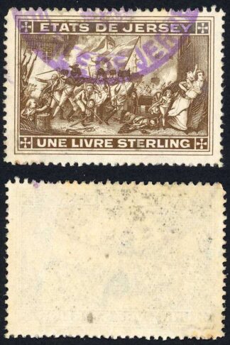 Jersey Revenue BF16 One Pound Sepia Perf 12 Used