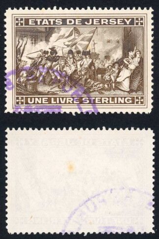 Jersey Revenue BF16 One Pound Sepia Perf 12 Used