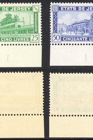 Jersey Revenue BF28/9 1963 25 and 50 Pounds Set of 2 U/M RARE