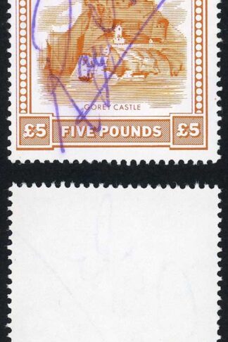 Jersey Revenue BF45 1981 Five Pound Ochre