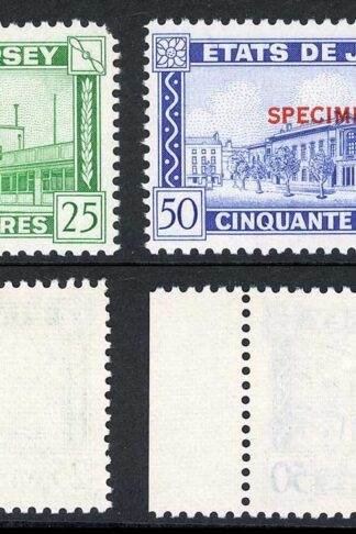 Jersey Revenue BF28/9 1963 25 and 50 Pounds Set of 2 SPECIMEN U/M