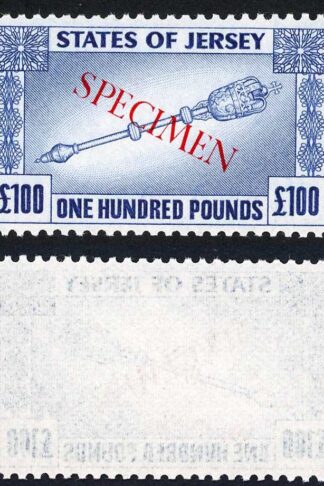 Jersey Revenue BF37 One Hundred Pounds opt SPECIMEN U/M